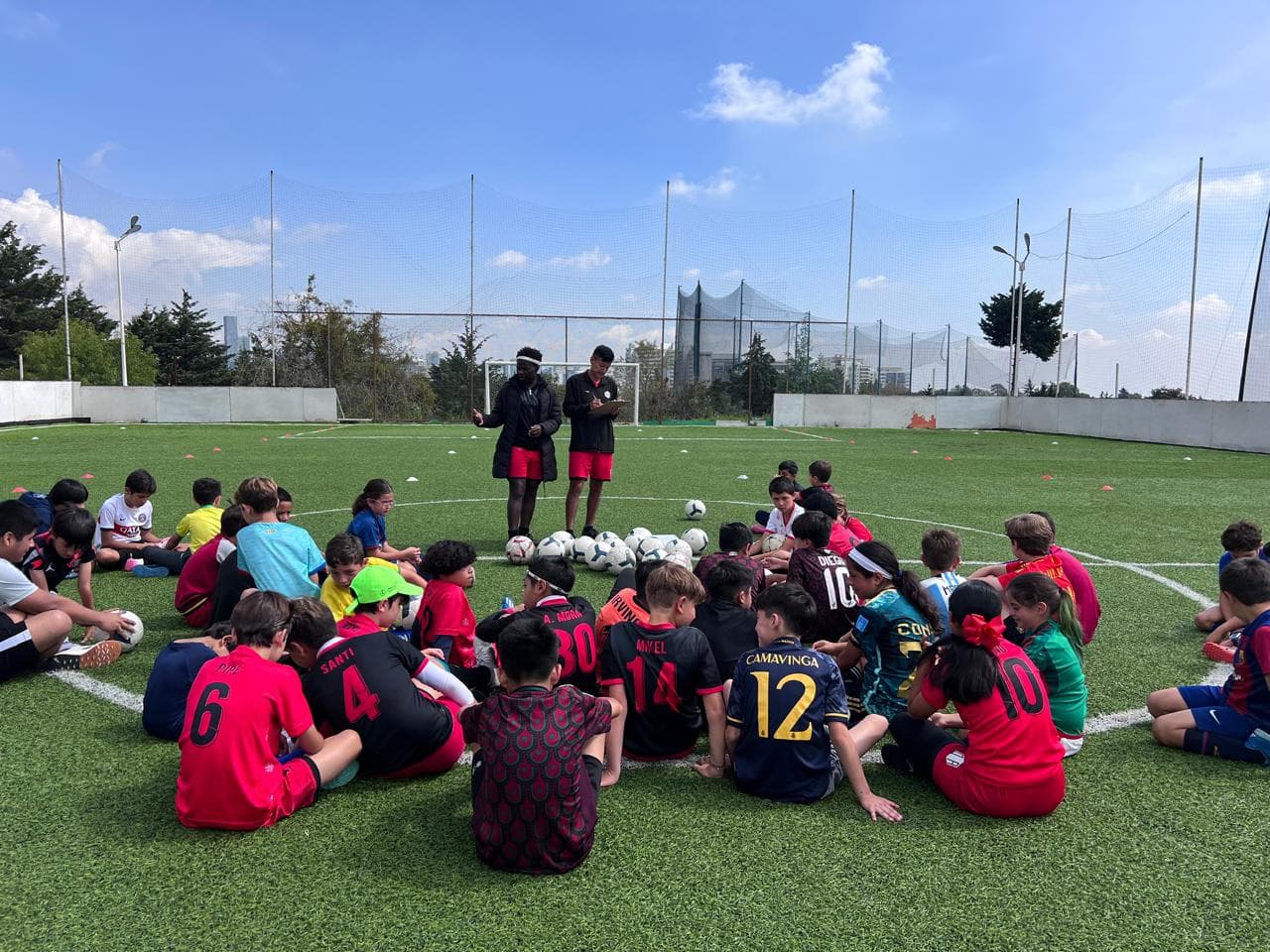 OPA players on pitch